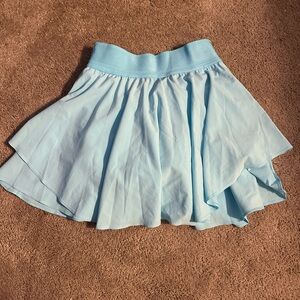 Lululemon Blue Ruffled Mini Skirt